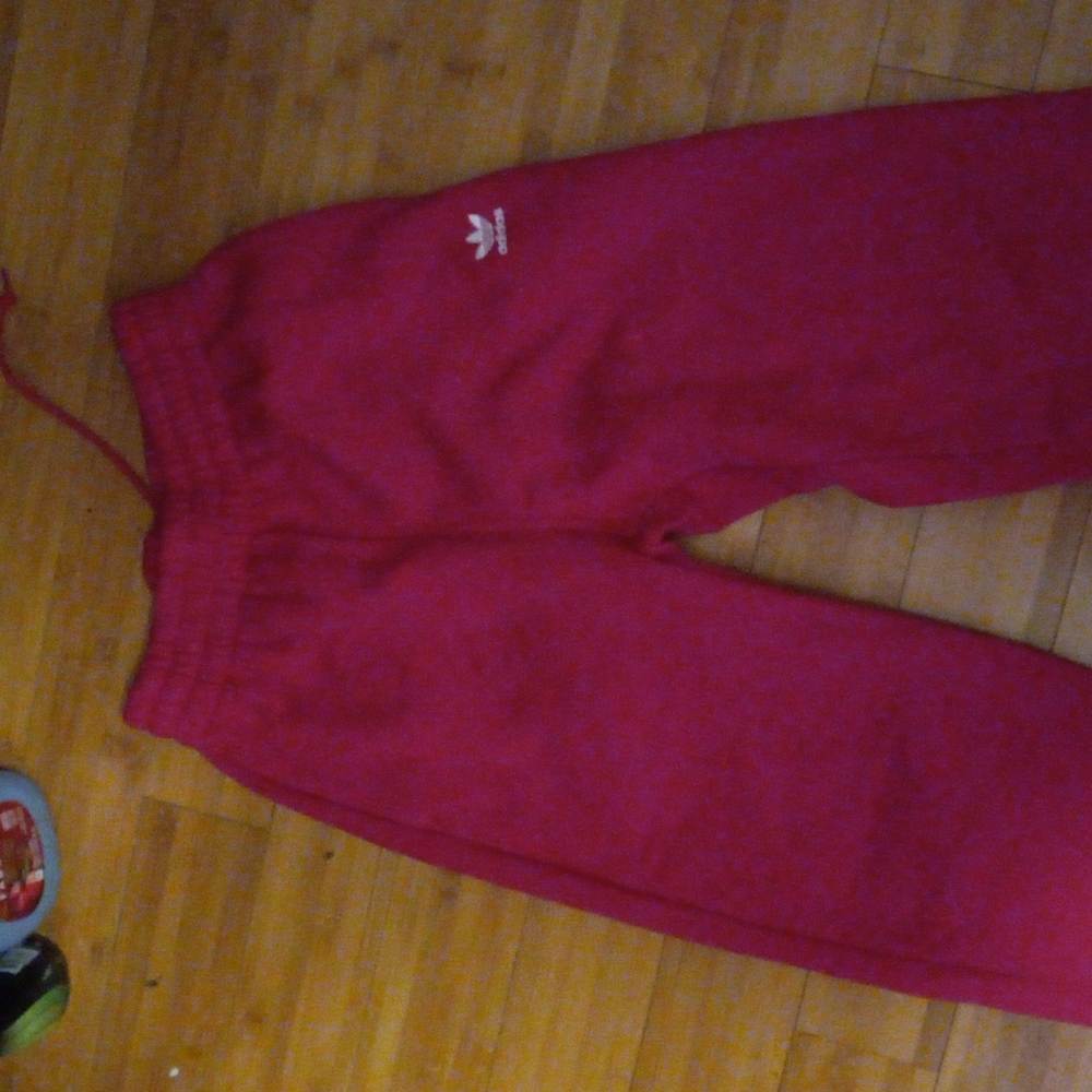 Adidas  sweatpants size small hot pink